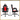 Artiss 2 Point Massage Gaming Office Chair PU Leather Red