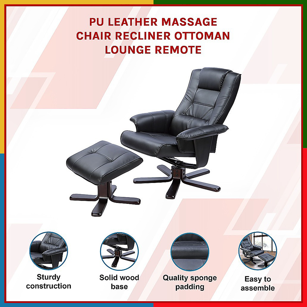 Deluxe Office Lounge Ottoman Duo Black