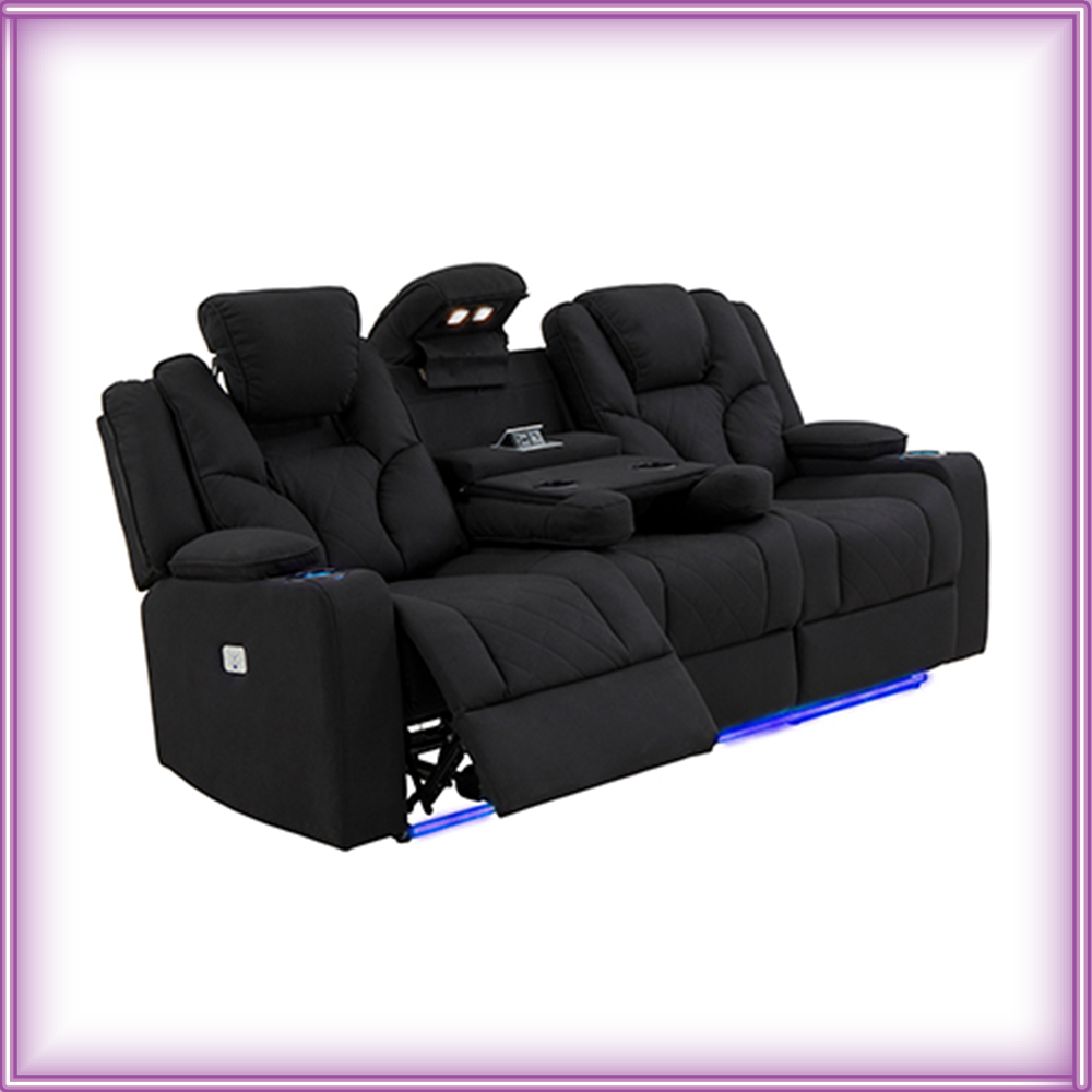 Home Deluxe Theatre Lounge 3 Seater Adjustable Lazy Boy Sofa