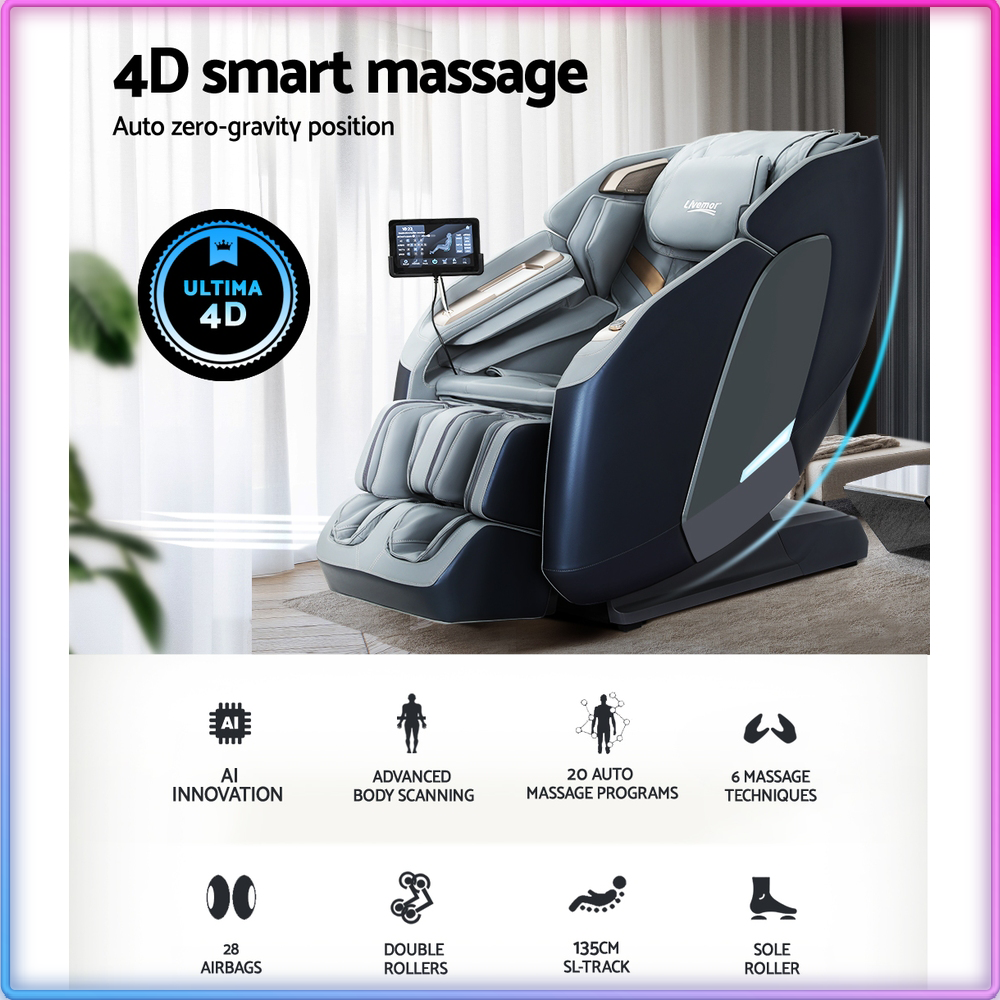 Livemor Omni Harmony 4D SPR150 Twin Roller Zero G Massager