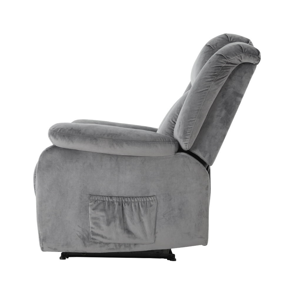 Throne Cloud Massage Recliner (Velvet)